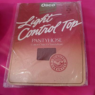 RARE Vintage Osco Light Control Top Pantyhose Cotton Crotch Sandalfoot NWT